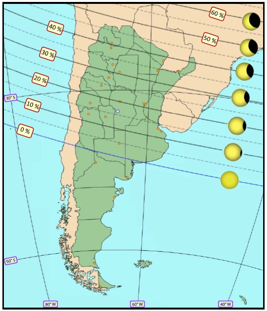 Cómo se verá en distintas zonas de Argentina