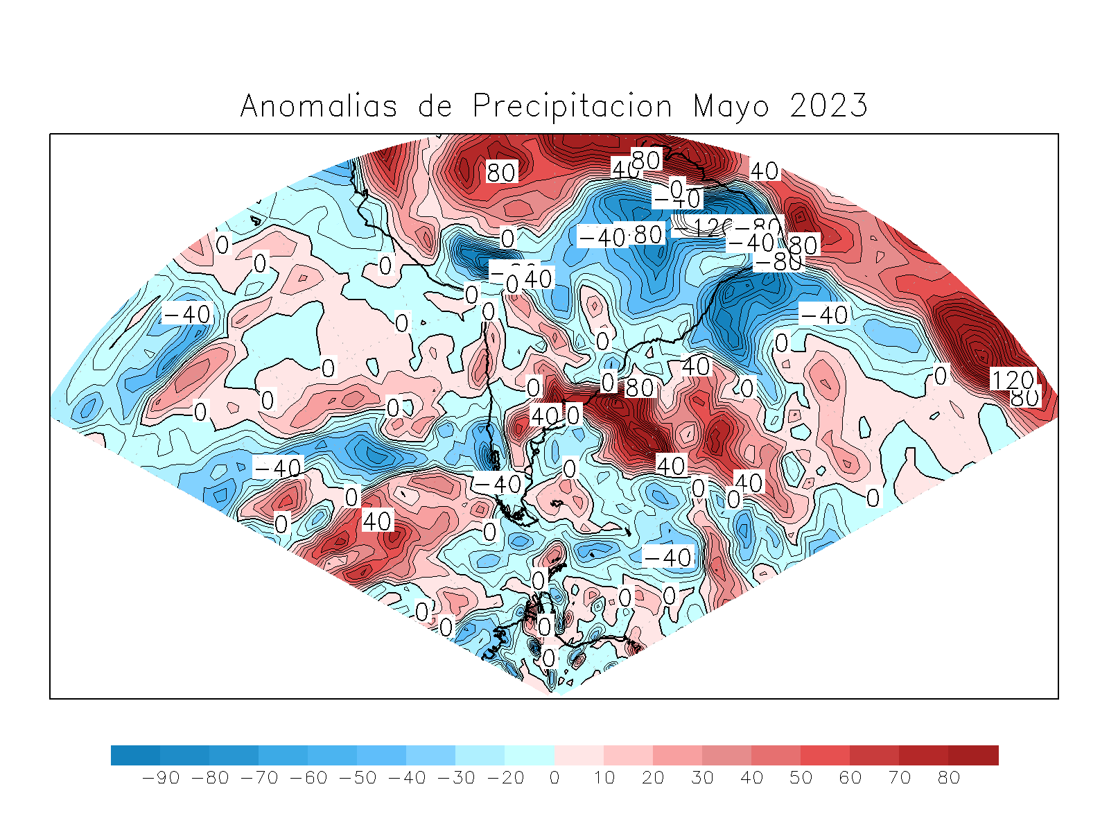 Anomalia para el mes de MAY