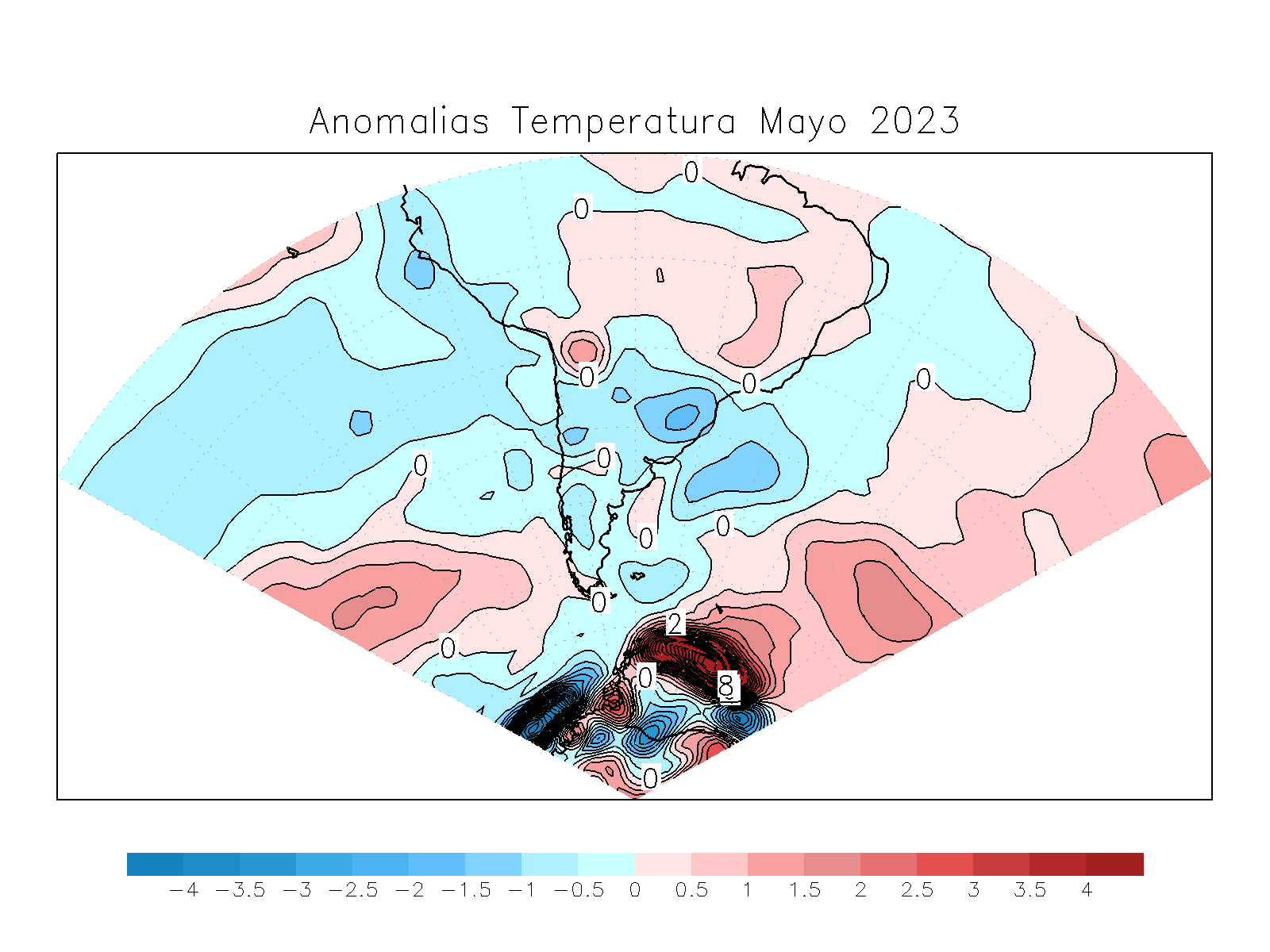 Anomalia para el mes de MAY