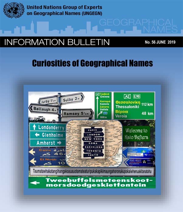 Portada del Boletín N°56 del UNGEGN