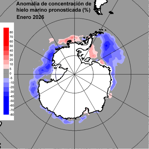 Anomalia para el mes de ENE