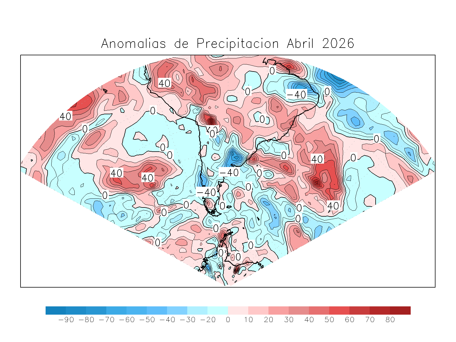 Anomalia para el mes de ABR