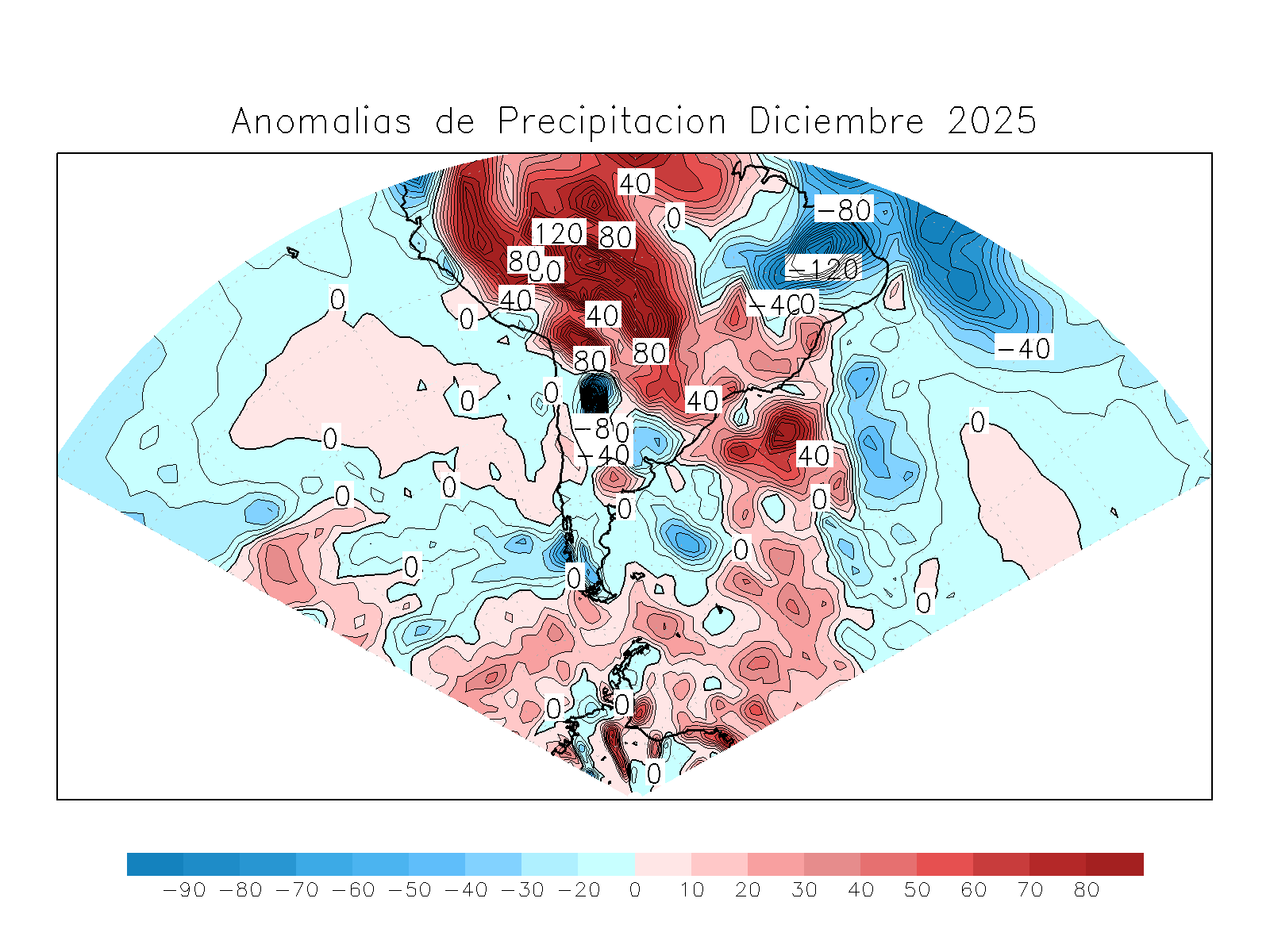 Anomalia para el mes de DIC