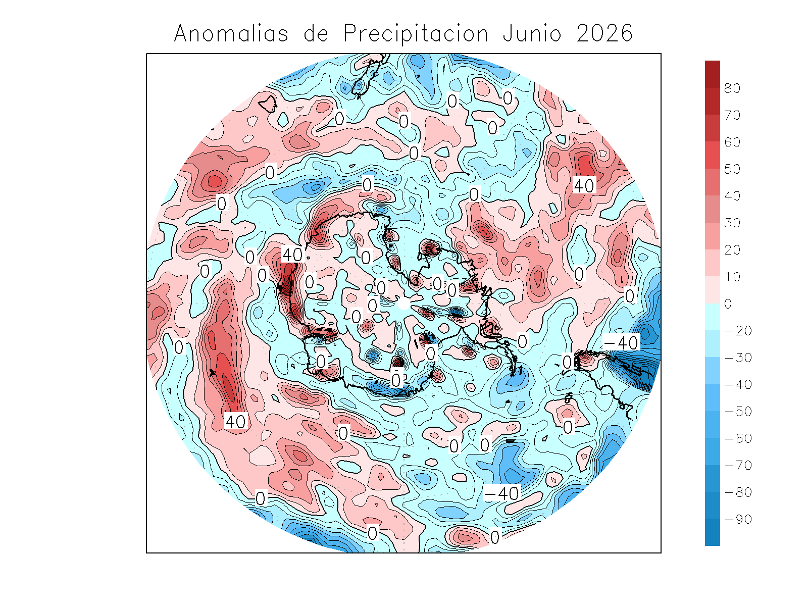 Anomalia para el mes de JUN