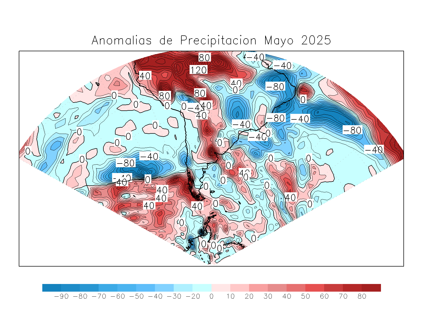 Anomalia para el mes de MAY