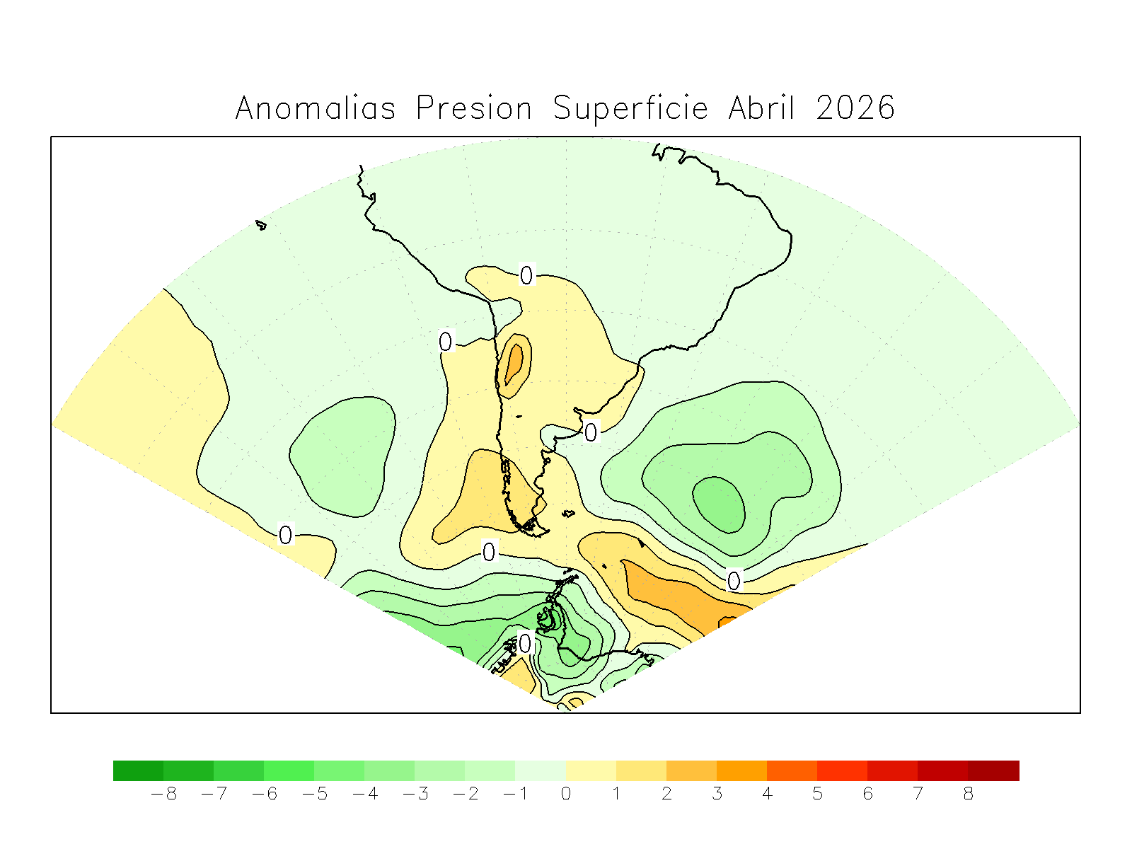 Anomalia para el mes de ABR