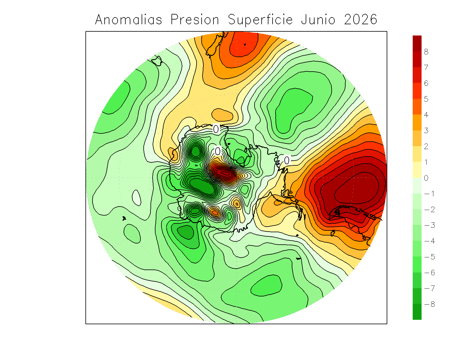 Anomalia para el mes de JUN