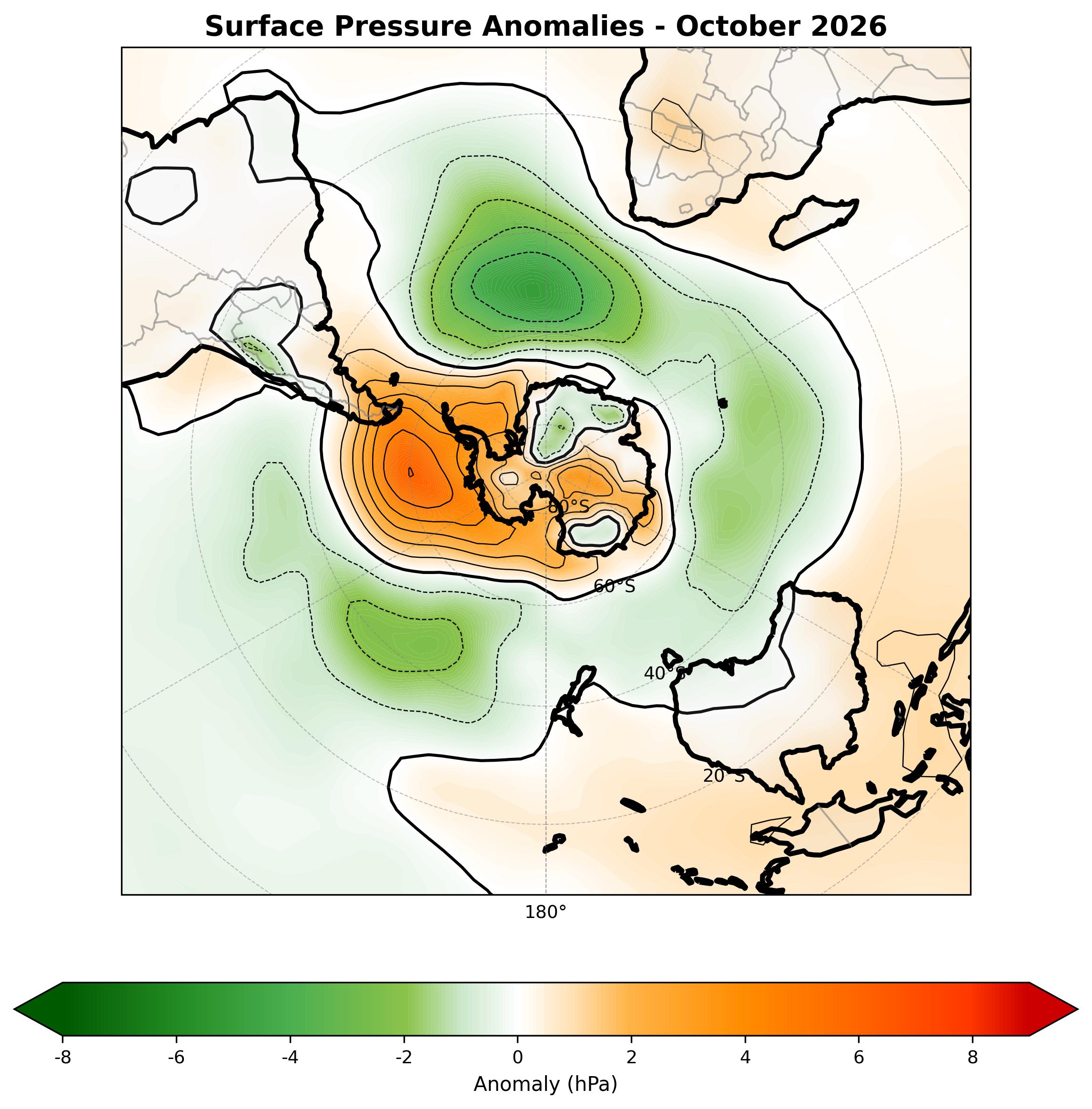 Anomalia para el mes de OCT