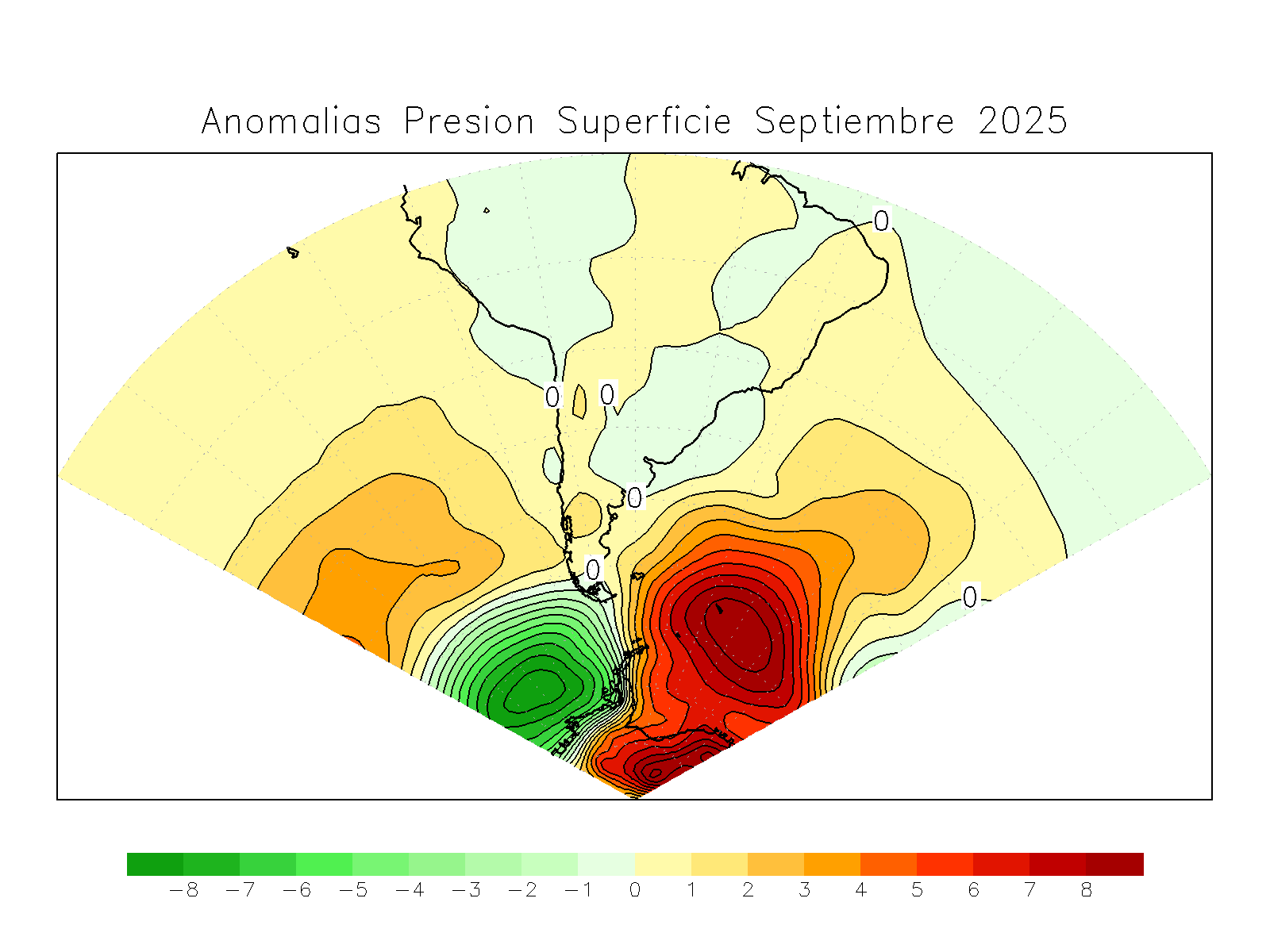 Anomalia para el mes de SEP