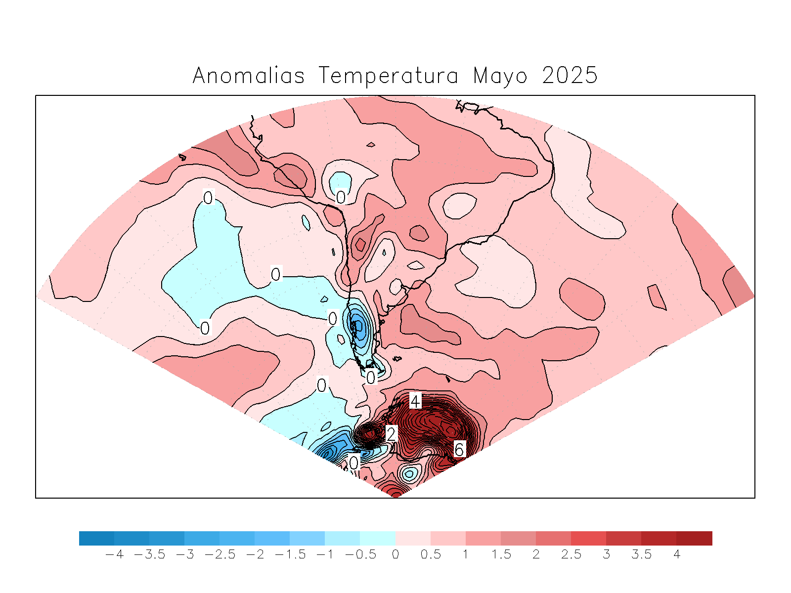 Anomalia para el mes de MAY