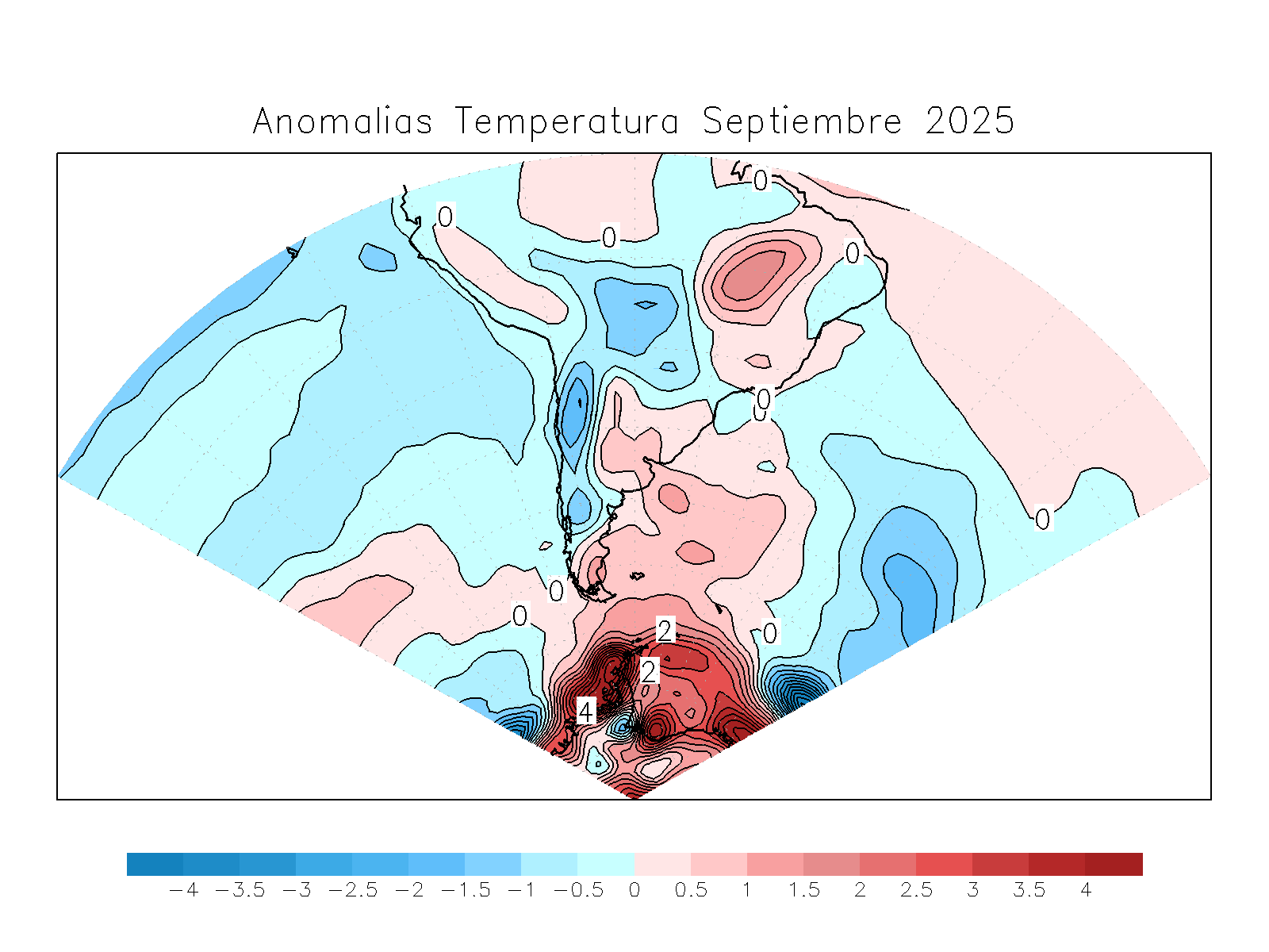 Anomalia para el mes de SEP